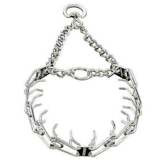 Dogline Herm Sprenger - ULTRA - PLUS Training Collar with Center - Plate and Assembly Chain - Comfort Version - Chrome - Angler's Pro Tackle & Outdoors