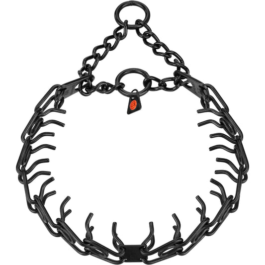 Dogline Herm Sprenger - ULTRA - PLUS Training Collar with Center - Plate and Assembly Chain - Short Version – Black Stainless Steel - Angler's Pro Tackle & Outdoors