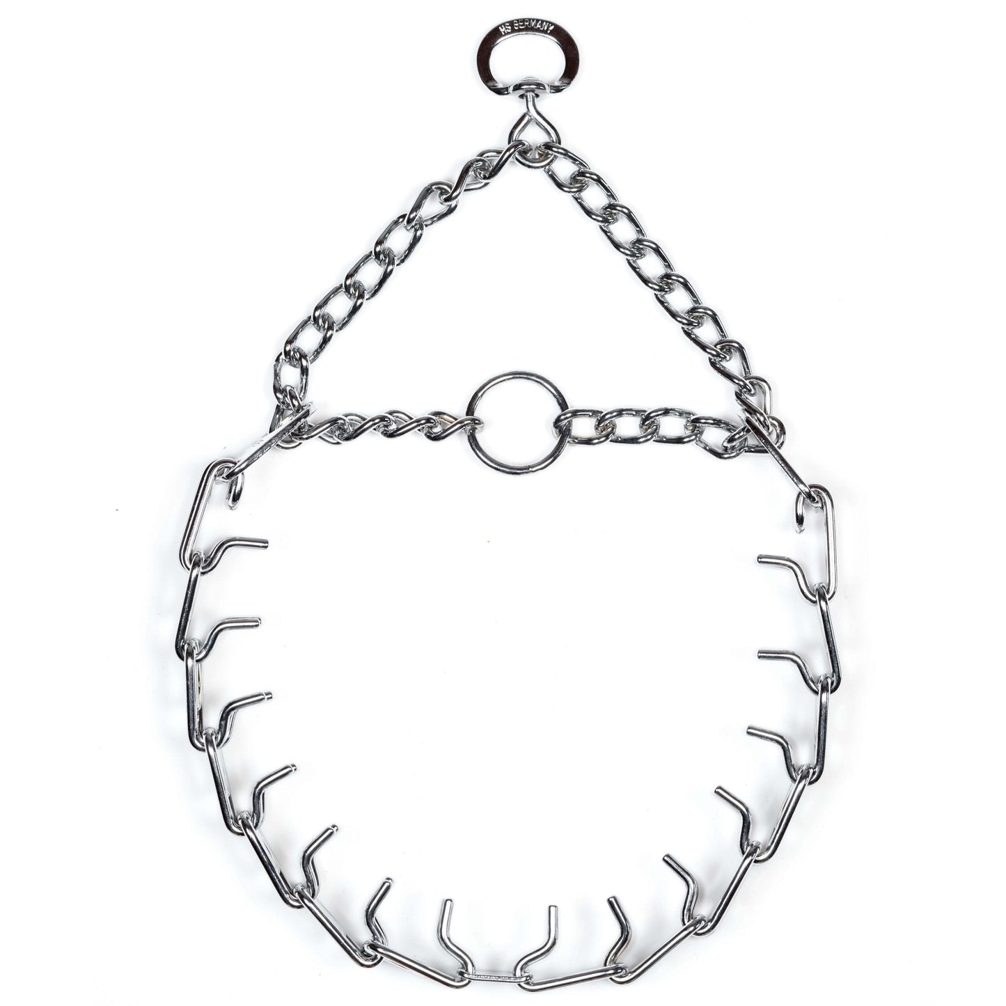Dogline Herm Sprenger - ULTRA - PLUS Training Collar with Center - Plate and Assembly Chain - Short Version – Chrome - Angler's Pro Tackle & Outdoors