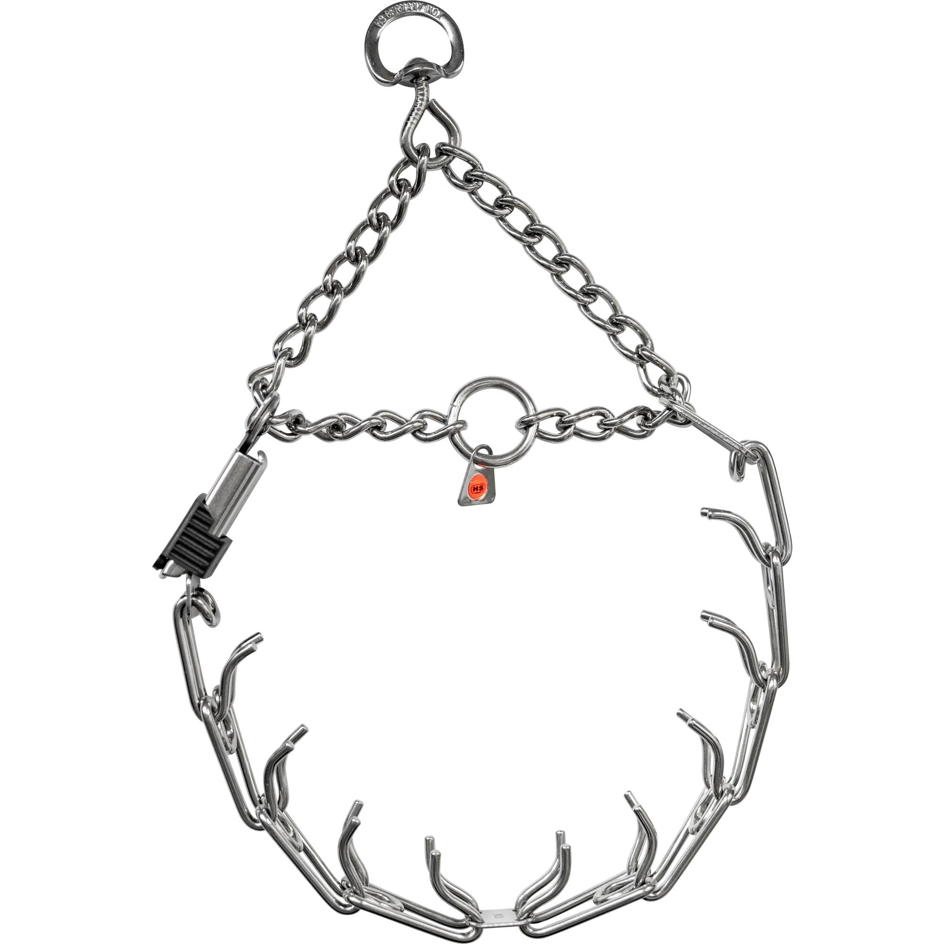 Dogline Herm Sprenger - ULTRA - PLUS Training Collar with Center - Plate, Assembly Chain & ClicLock – Comfort Version – Stainless Steel - Angler's Pro Tackle & Outdoors