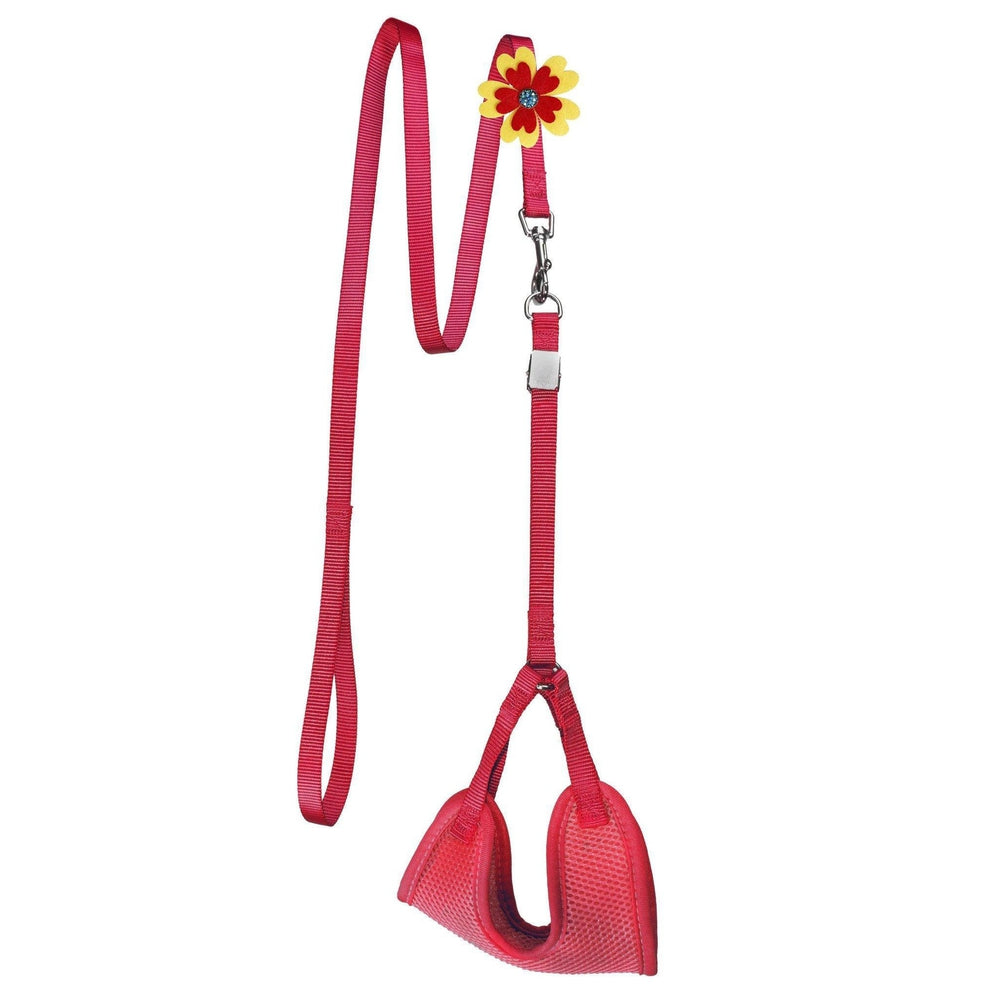 Dogline Mesh Step - In Nylon Harness + Optional Flower Leash - Angler's Pro Tackle & Outdoors