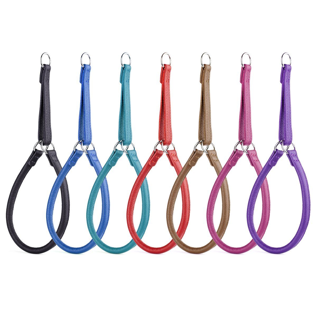 Dogline Soft Leather Round Martingale Collar - Angler's Pro Tackle & Outdoors