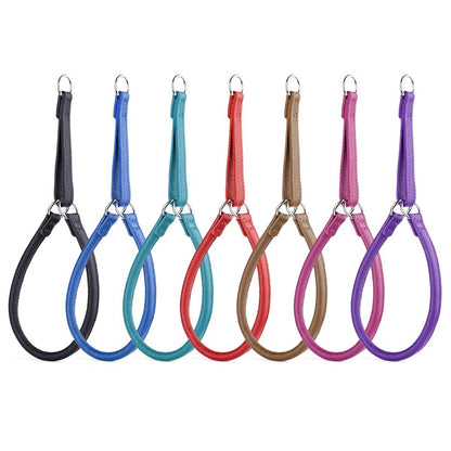 Dogline Soft Leather Round Martingale Collar - Angler's Pro Tackle & Outdoors