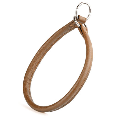 Dogline Soft Leather Round Slip Collar - Angler's Pro Tackle & Outdoors