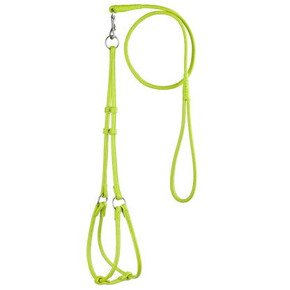 Dogline Soft Leather Round Step - In Harness + Round Lead - Angler's Pro Tackle & Outdoors