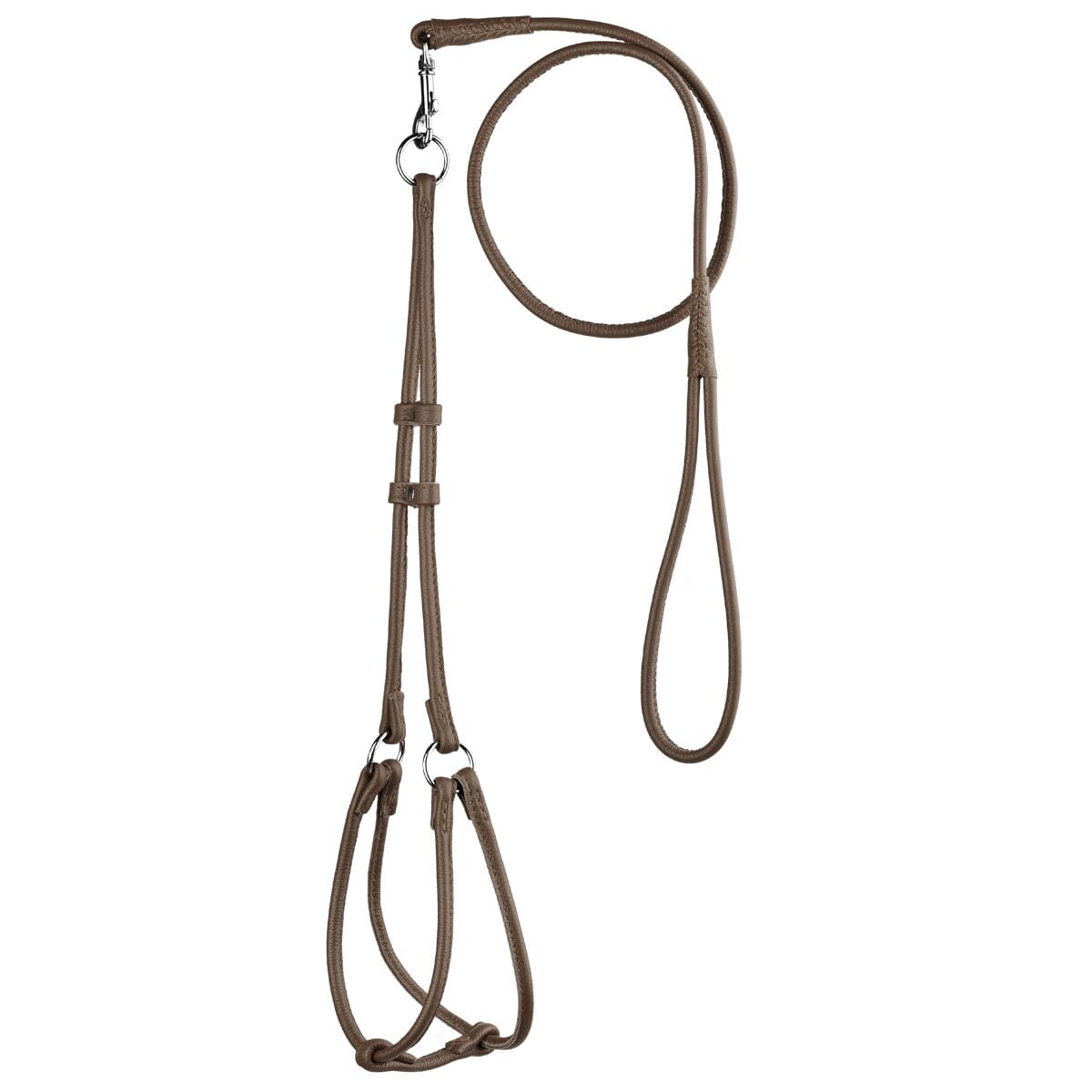 Dogline Soft Leather Round Step - In Harness + Round Lead - Angler's Pro Tackle & Outdoors