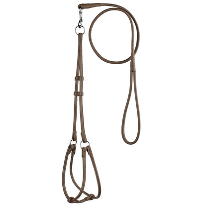 Dogline Soft Leather Round Step - In Harness + Round Lead - Angler's Pro Tackle & Outdoors