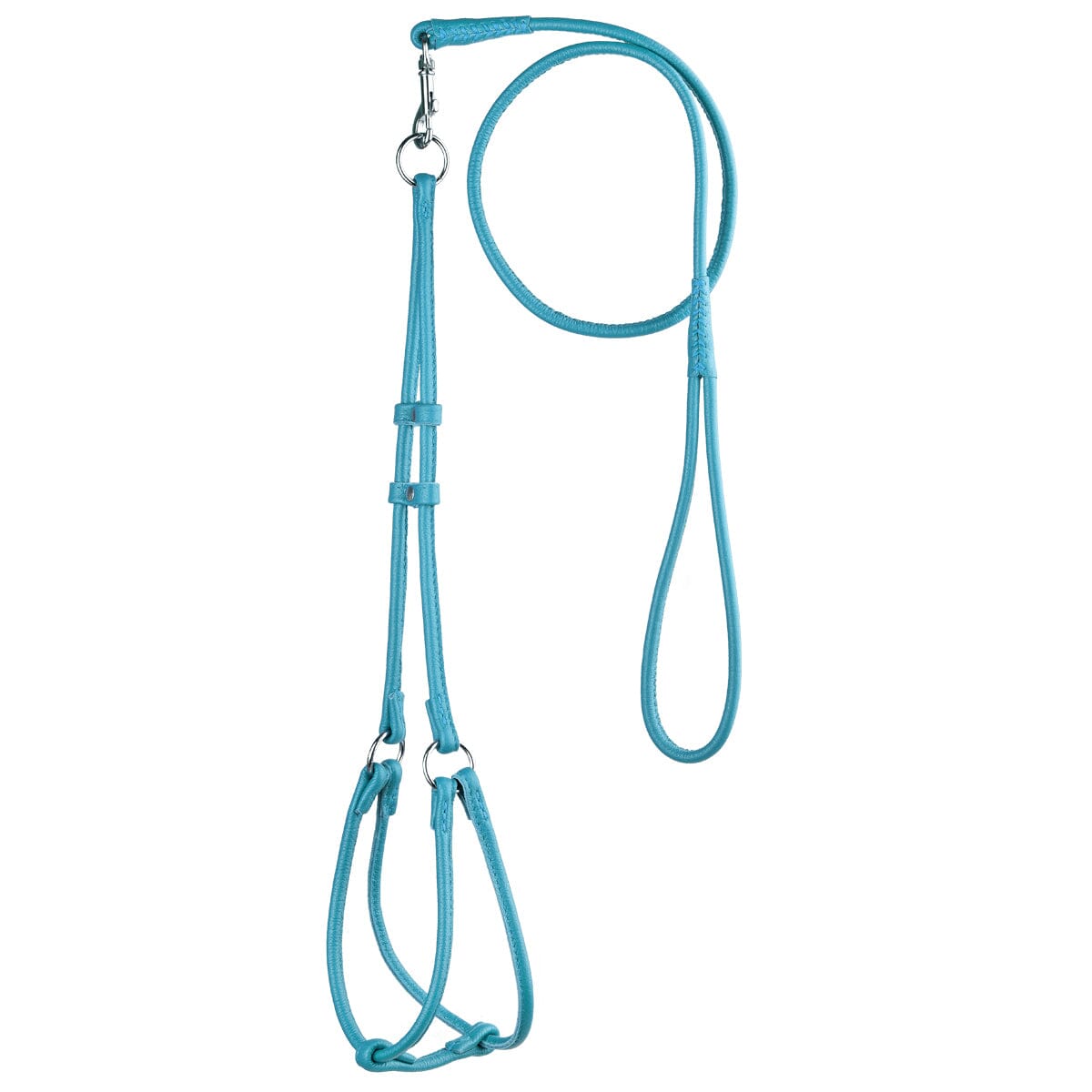 Dogline Soft Leather Round Step - In Harness + Round Lead - Angler's Pro Tackle & Outdoors