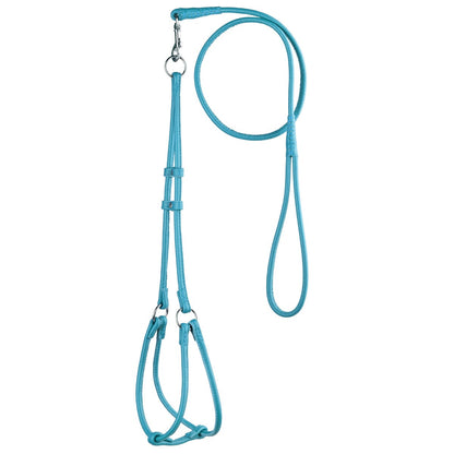 Dogline Soft Leather Round Step - In Harness + Round Lead - Angler's Pro Tackle & Outdoors