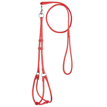 Dogline Soft Leather Round Step - In Harness + Round Lead - Angler's Pro Tackle & Outdoors
