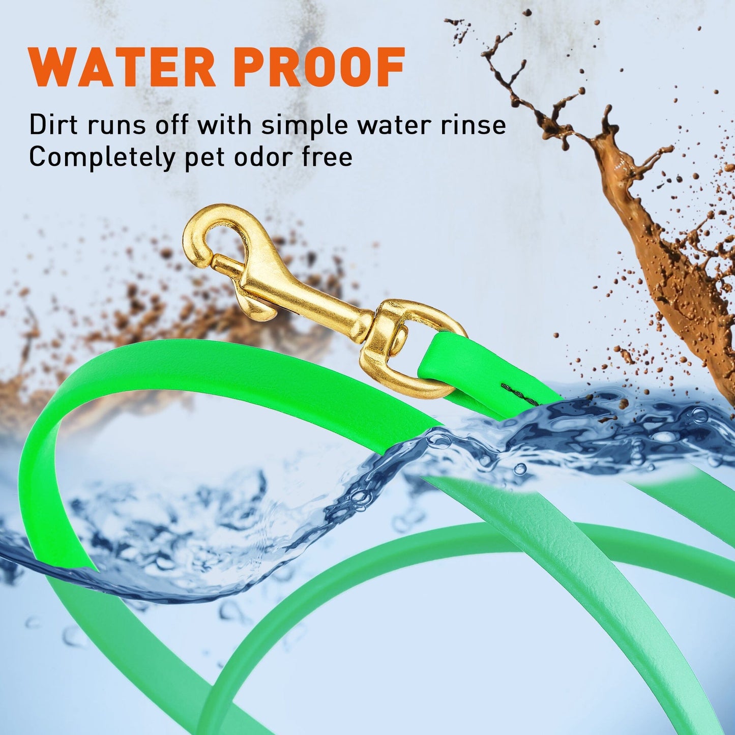 Dogline Viper Biothane Long Line 20 ft Lead with Brass Hardware - Angler's Pro Tackle & Outdoors