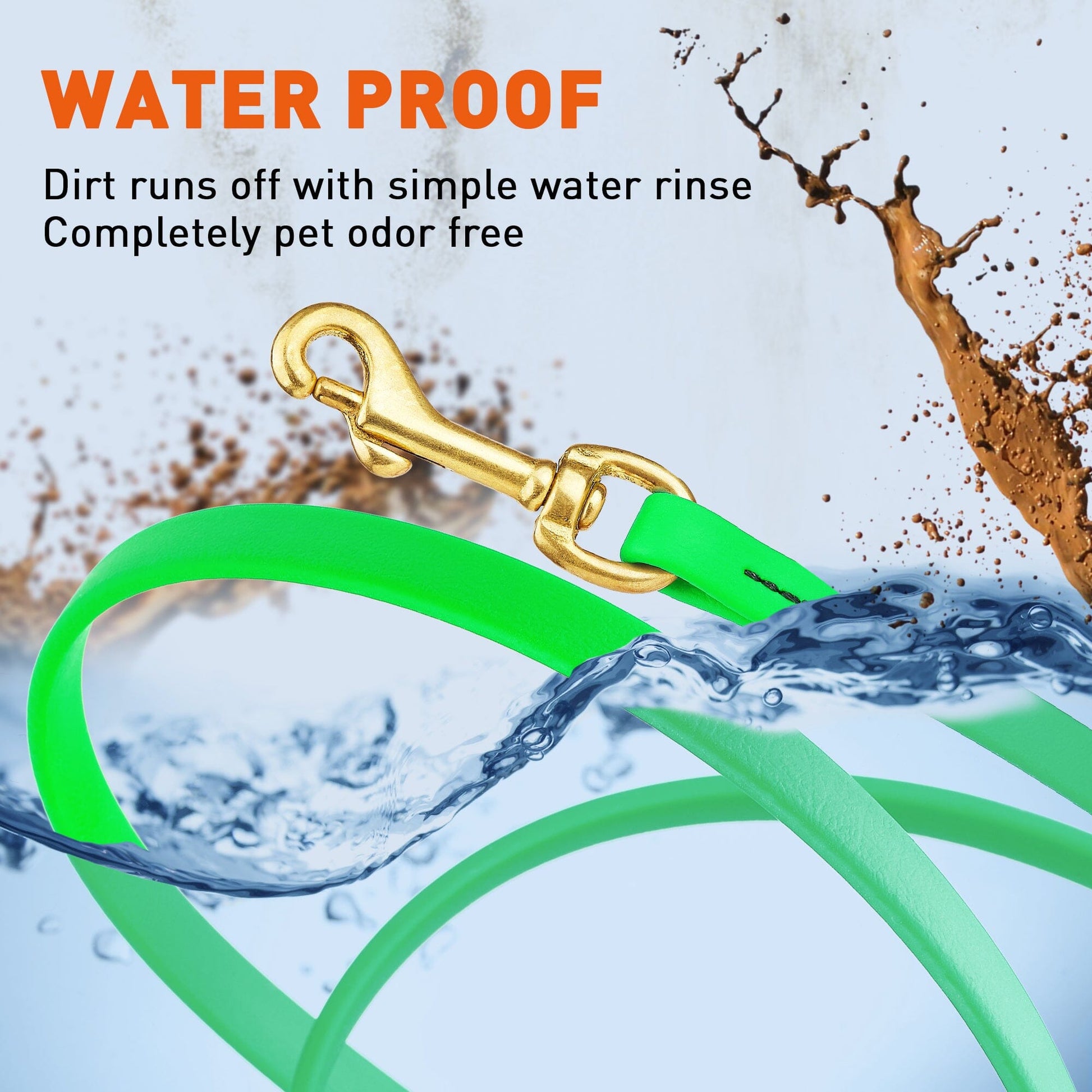 Dogline Viper Biothane Long Line 20 ft Lead with Brass Hardware - Angler's Pro Tackle & Outdoors