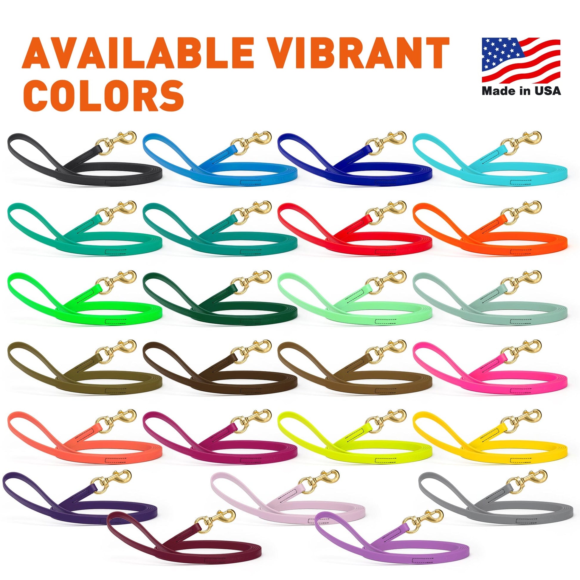 Dogline Viper Biothane Long Line 33 ft Lead with Brass Hardware - Angler's Pro Tackle & Outdoors