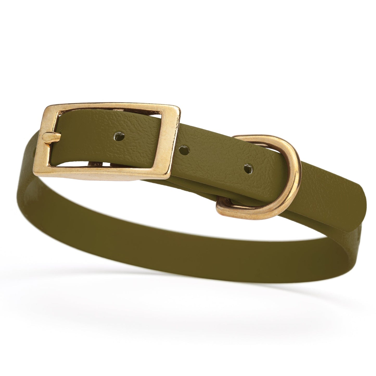 Dogline Viper Biothane Waterproof Dog Collar - Brass Hardware - Size S (12" - 15") - Angler's Pro Tackle & Outdoors