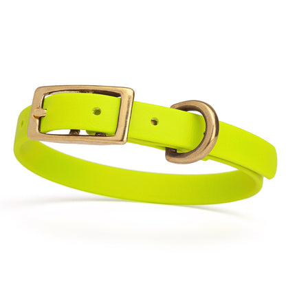 Dogline Viper Biothane Waterproof Dog Collar - Brass Hardware - Size XS (9" - 12") - Angler's Pro Tackle & Outdoors