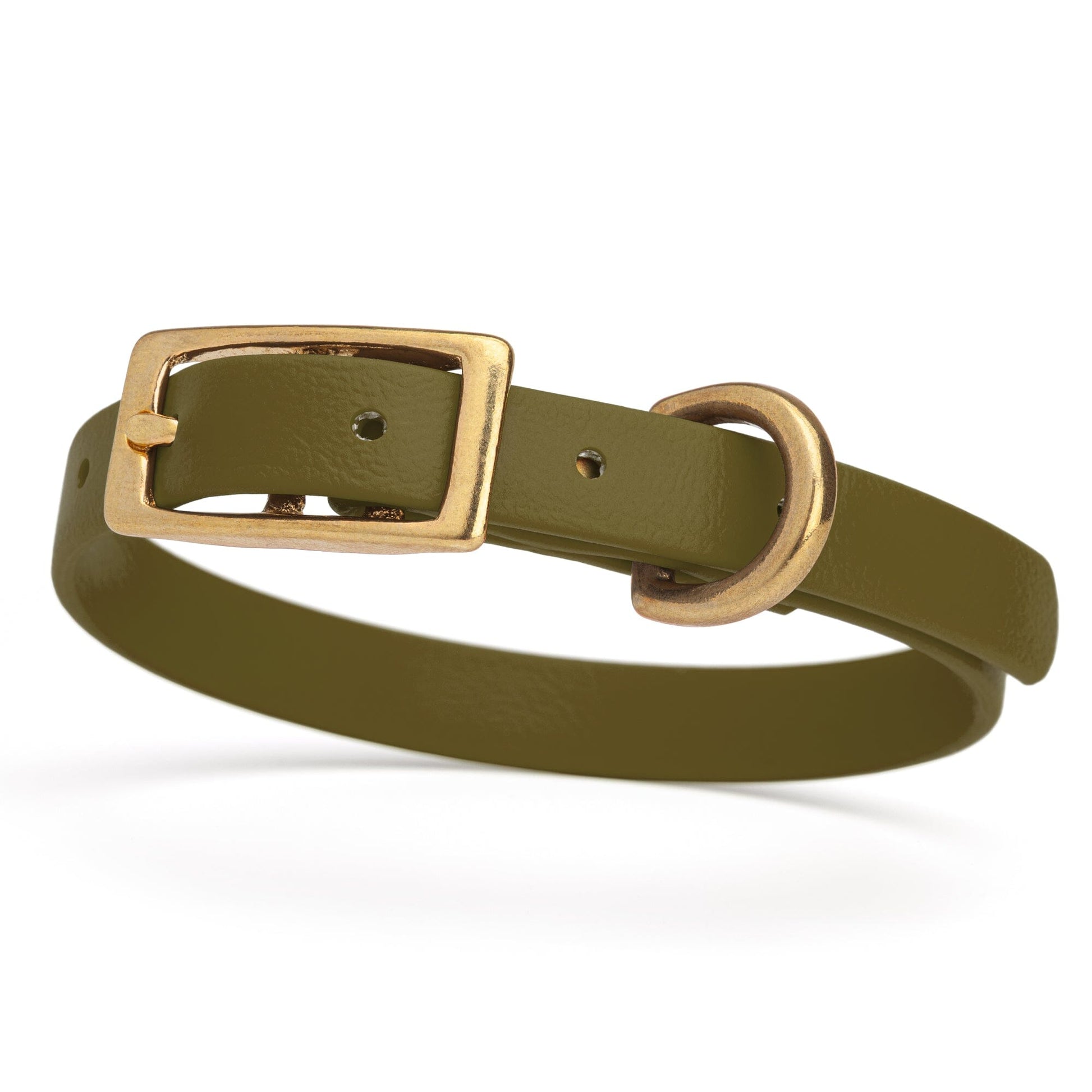 Dogline Viper Biothane Waterproof Dog Collar - Brass Hardware - Size XS (9" - 12") - Angler's Pro Tackle & Outdoors