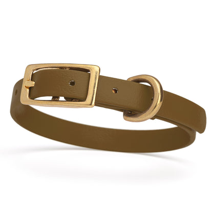 Dogline Viper Biothane Waterproof Dog Collar - Brass Hardware - Size XS (9" - 12") - Angler's Pro Tackle & Outdoors