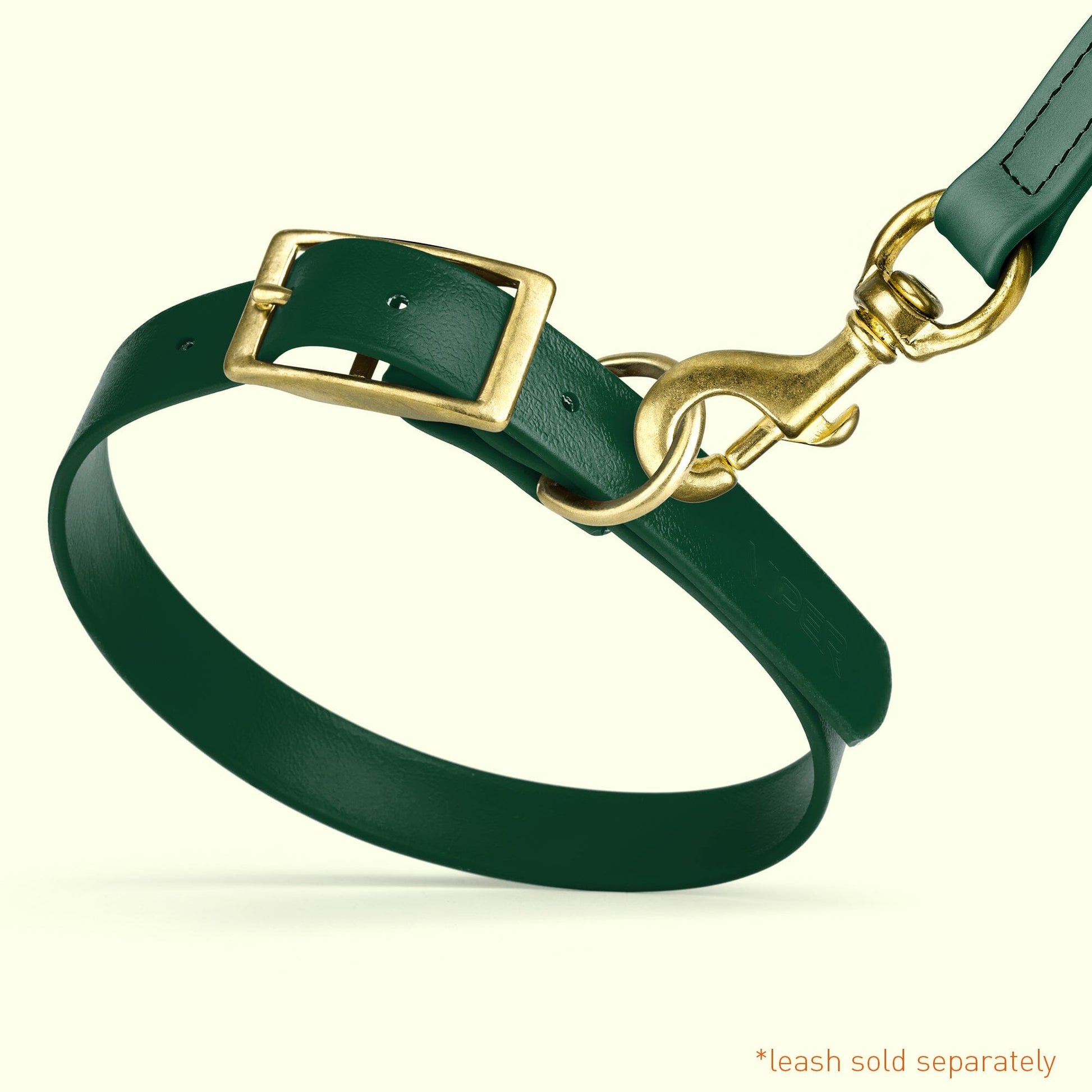 Dogline Viper Biothane Waterproof Dog Collar - Brass Hardware - Size XS (9" - 12") - Angler's Pro Tackle & Outdoors