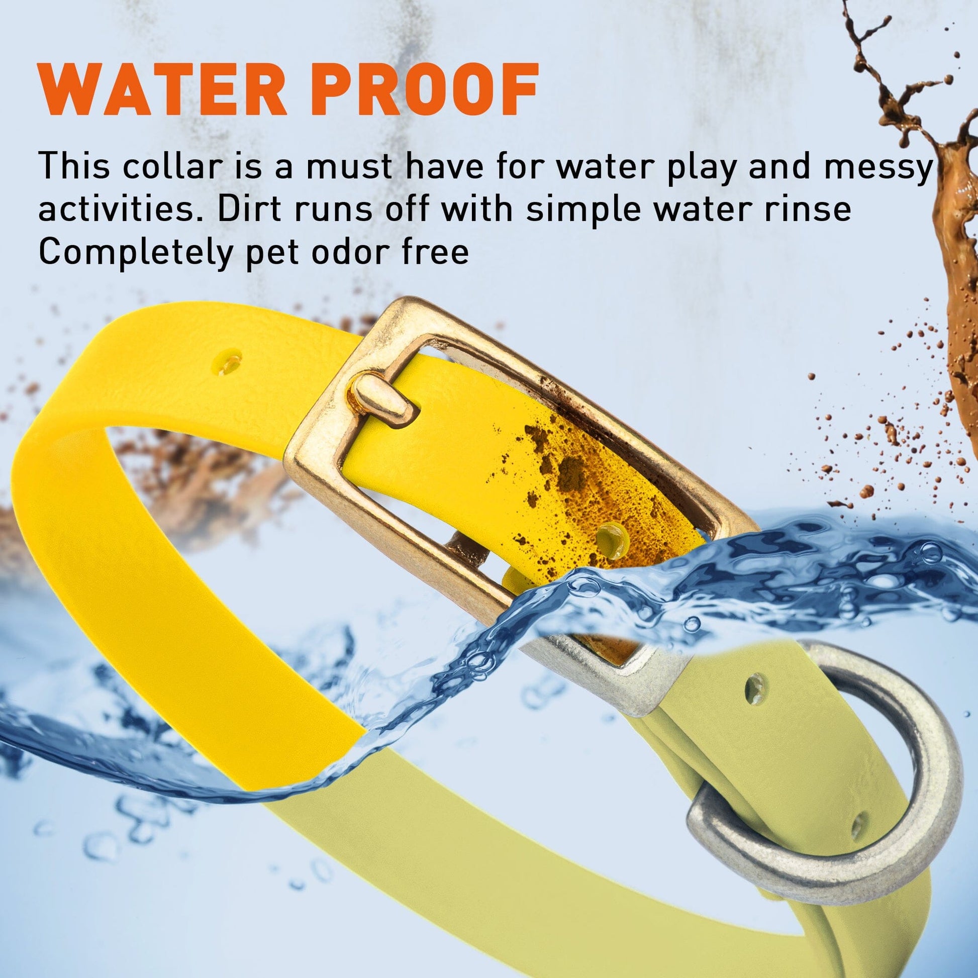 Dogline Viper Biothane Waterproof Dog Collar - Brass Hardware - Size XS (9" - 12") - Angler's Pro Tackle & Outdoors