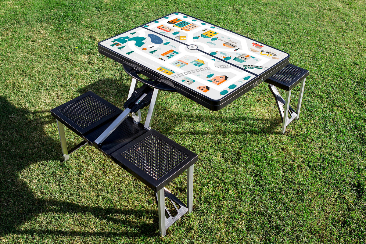 Picnic Time  Picnic Table Portable Folding Table with Seats