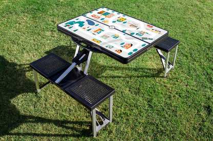 Picnic Time  Picnic Table Portable Folding Table with Seats