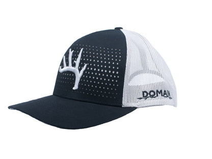 Domain Outdoor - Sheddy Hat - Black & White Richardson Snapback - Angler's Pro Tackle & Outdoors