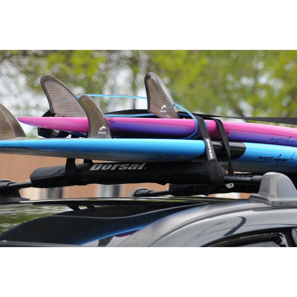 DORSAL Aero Roof Rack Pads for Factory and Wide Crossbars - Pack of 2 for Surfboards Kayaks Sups Snowboards - Angler's Pro Tackle & Outdoors
