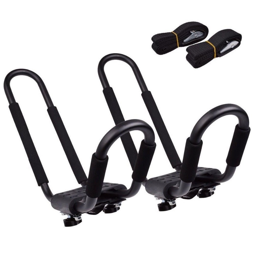 DORSAL Kayak Rack Set 2Pcs J-Bar Rack for Canoe SUP Board Boat On Roof ...