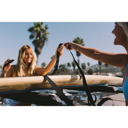 DORSAL Sunguard (No Fade) Aero Roof Rack Pads and 15 ft Straps - Pack of 4 for Car Surfboard Kayak SUP Snowboard - Angler's Pro Tackle & Outdoors