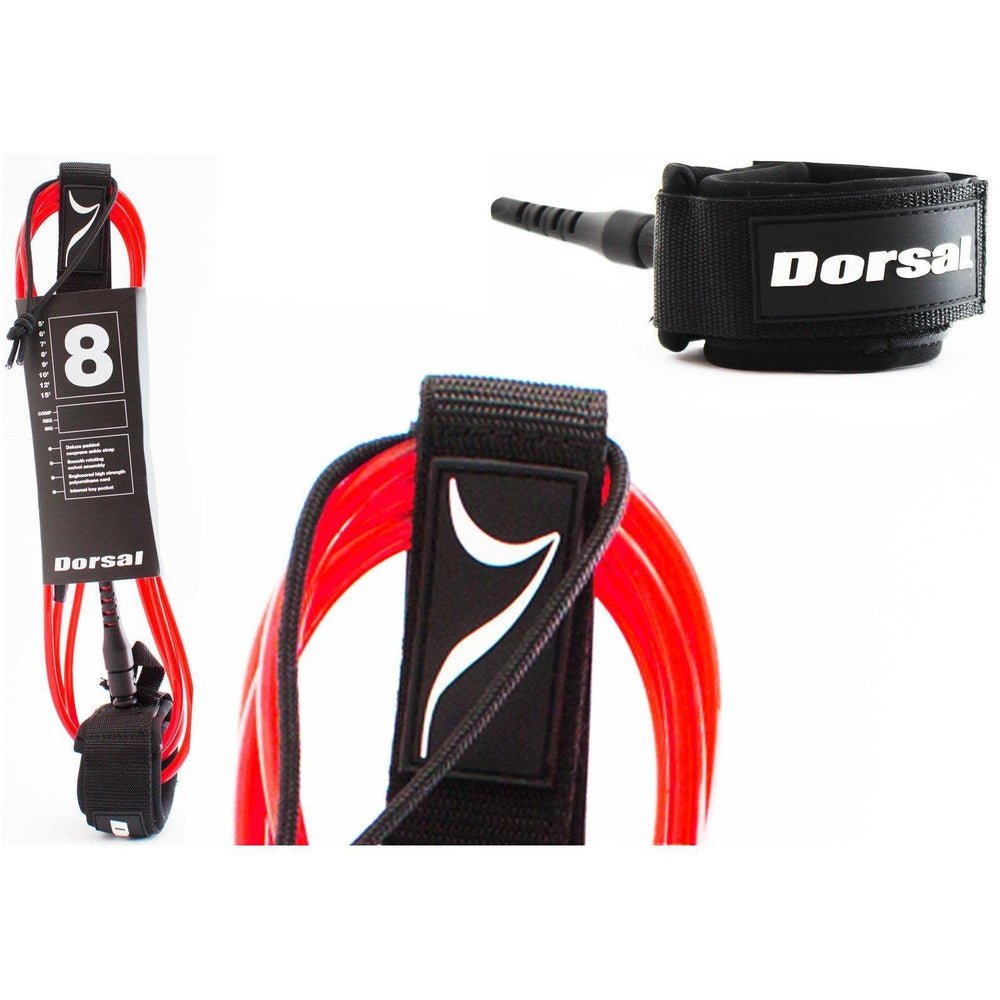 DORSAL Surf Leash for Surfboard Longboard SUP Leg Rope - Angler's Pro Tackle & Outdoors