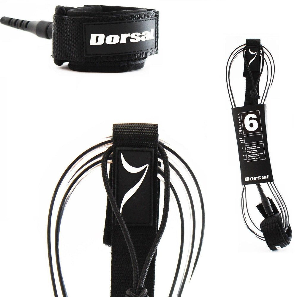 DORSAL Surf Leash for Surfboard Longboard SUP Leg Rope - Angler's Pro Tackle & Outdoors