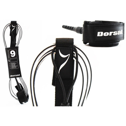 DORSAL Surf Leash for Surfboard Longboard SUP Leg Rope - Angler's Pro Tackle & Outdoors