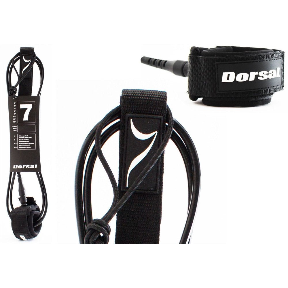 DORSAL Surf Leash for Surfboard Longboard SUP Leg Rope - Angler's Pro Tackle & Outdoors