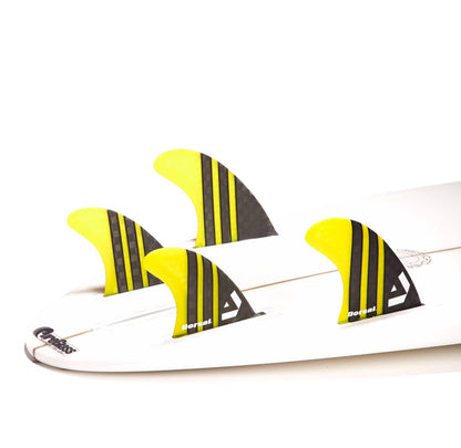 DORSAL Surfboard Fins Quad 4 Set FCS Compatible - Angler's Pro Tackle & Outdoors