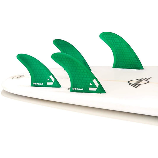 DORSAL Surfboard Fins Quad 4 Set FCS Compatible - Angler's Pro Tackle & Outdoors
