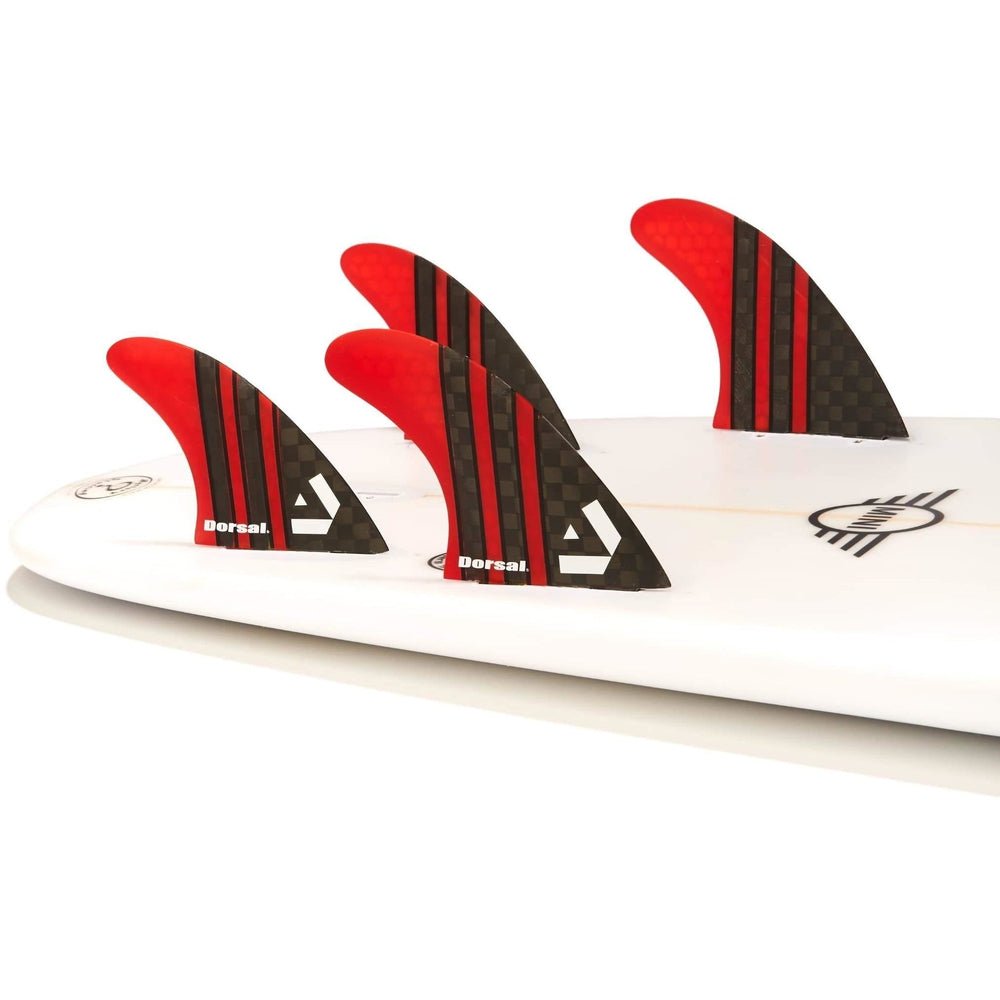 DORSAL Surfboard Fins Quad 4 Set FCS Compatible - Angler's Pro Tackle & Outdoors