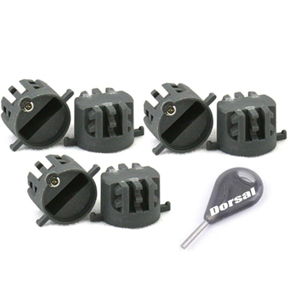 DORSAL Surfboard Fins Thruster 3 Fin Box Set Plugs with Key and Screws FCS Compatible - Angler's Pro Tackle & Outdoors