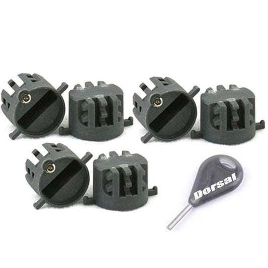 DORSAL Surfboard Fins Thruster 3 Fin Box Set Plugs with Key and Screws FCS Compatible - Angler's Pro Tackle & Outdoors