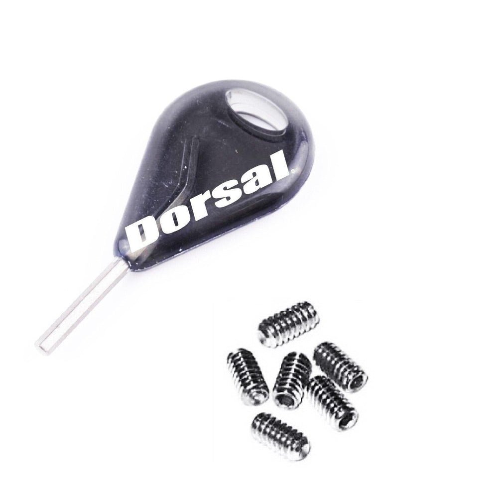 DORSAL Surfboard Fins Thruster 3 Fin Box Set Plugs with Key and Screws FCS Compatible - Angler's Pro Tackle & Outdoors