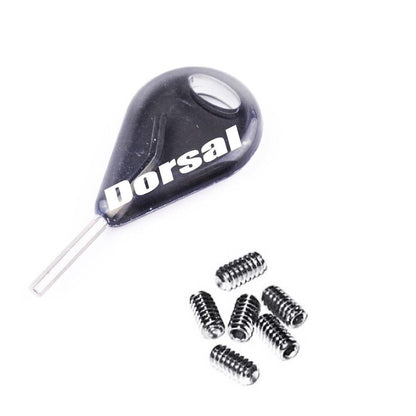 DORSAL Surfboard Fins Thruster 3 Fin Box Set Plugs with Key and Screws FCS Compatible - Angler's Pro Tackle & Outdoors
