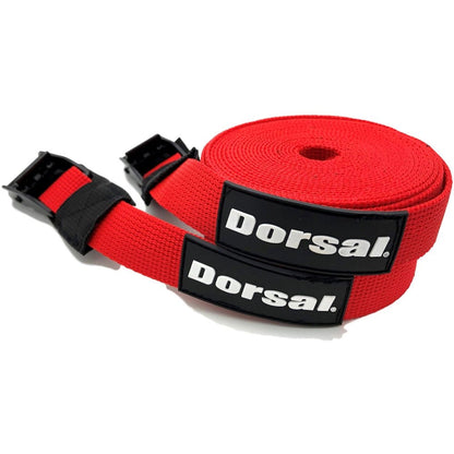 Dorsal Tie Down Straps for Roof Rack Pads Crossbars - Pack of 2 holds Surfboards Kayaks Canoes Paddleboards - Angler's Pro Tackle & Outdoors