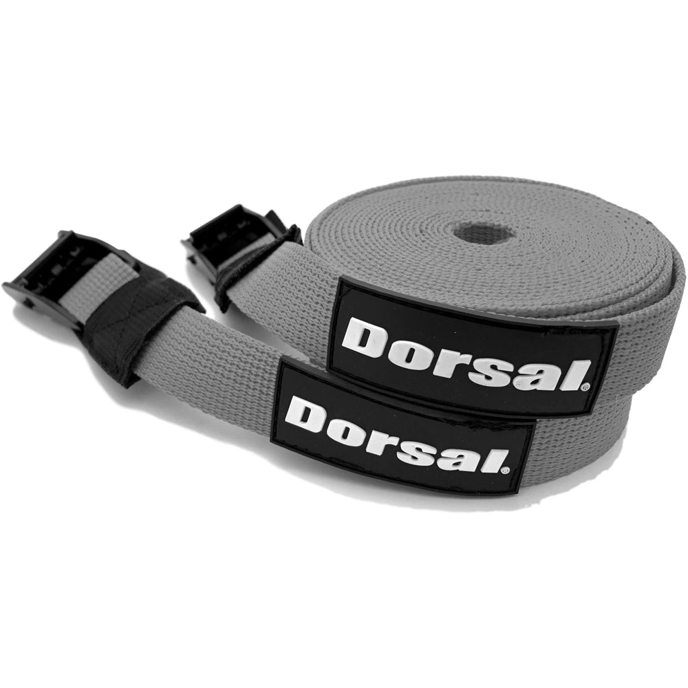 Dorsal Tie Down Straps for Roof Rack Pads Crossbars - Pack of 2 holds Surfboards Kayaks Canoes Paddleboards - Angler's Pro Tackle & Outdoors