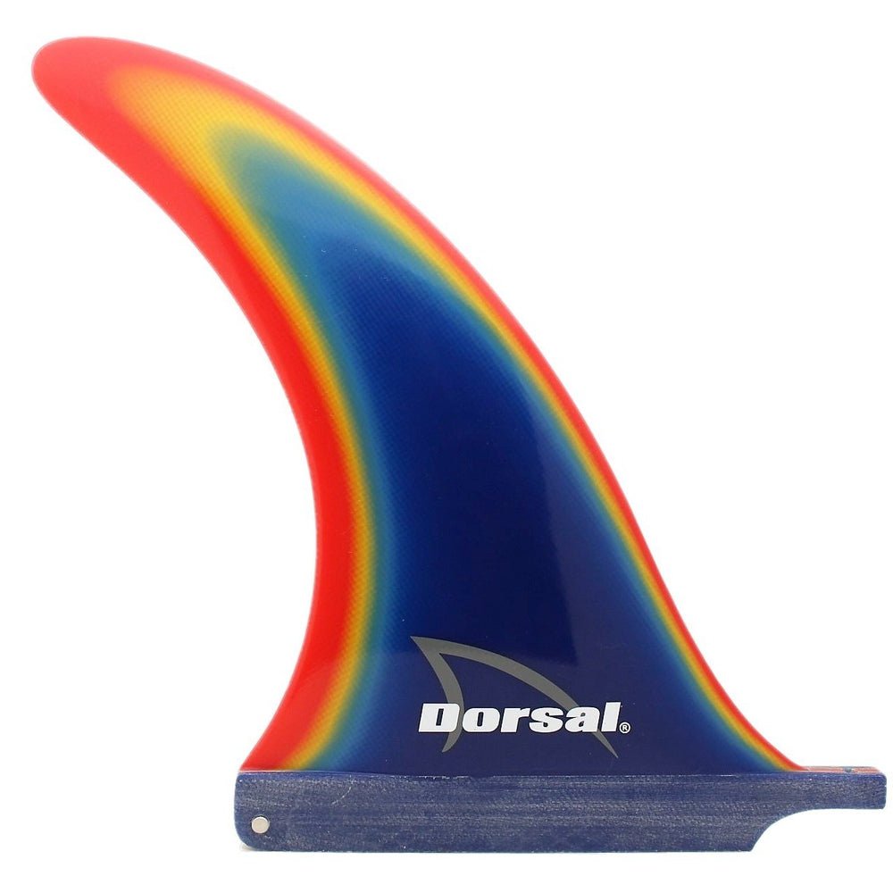 DORSAL Transition Rainbow Blue Fiberglass SUP Surf Longboard Surfboard Fin - Angler's Pro Tackle & Outdoors