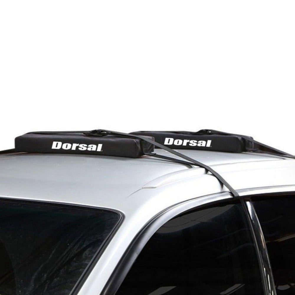 DORSAL Universal Surfboard Car Roof Wrap Rack Padded System (Holds Up to 3 Boards) Fits Any Car, Neoprene Buckle Covers Prevent Damage - Pack of 2 - Angler's Pro Tackle & Outdoors
