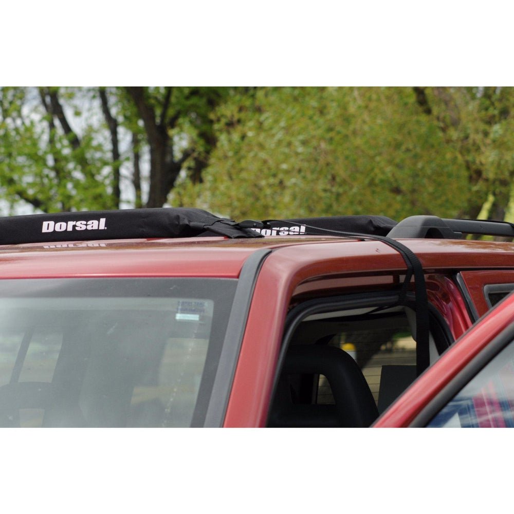 DORSAL Wrap Rax Double Surfboard Soft Roof Rack Pads with Straps - Pack of 2 Corrosion Resistant Buckles, Universal Fit, Trucks SUVs - Longboards, Short Boards, SUP, Soft Tops - Angler's Pro Tackle & Outdoors