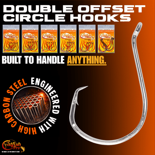 Catfish Pro Double Offset Circle Hooks 6/0