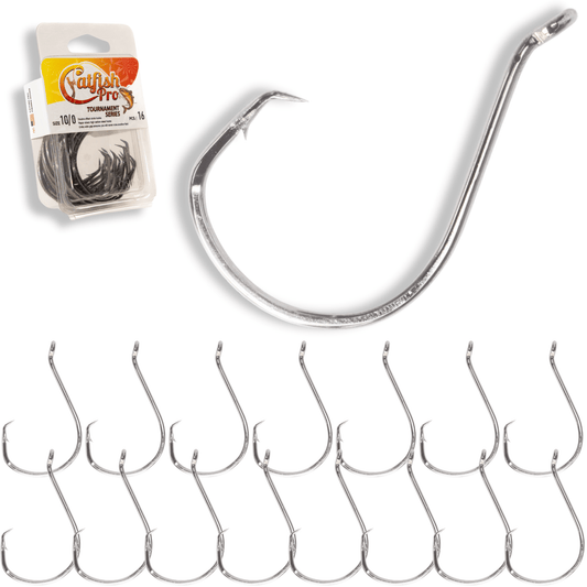 Catfish Pro Double Offset Circle Hooks 10/0 - Value Pack
