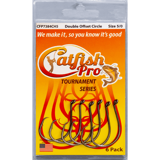Catfish Pro Double Offset Circle Hooks 5/0