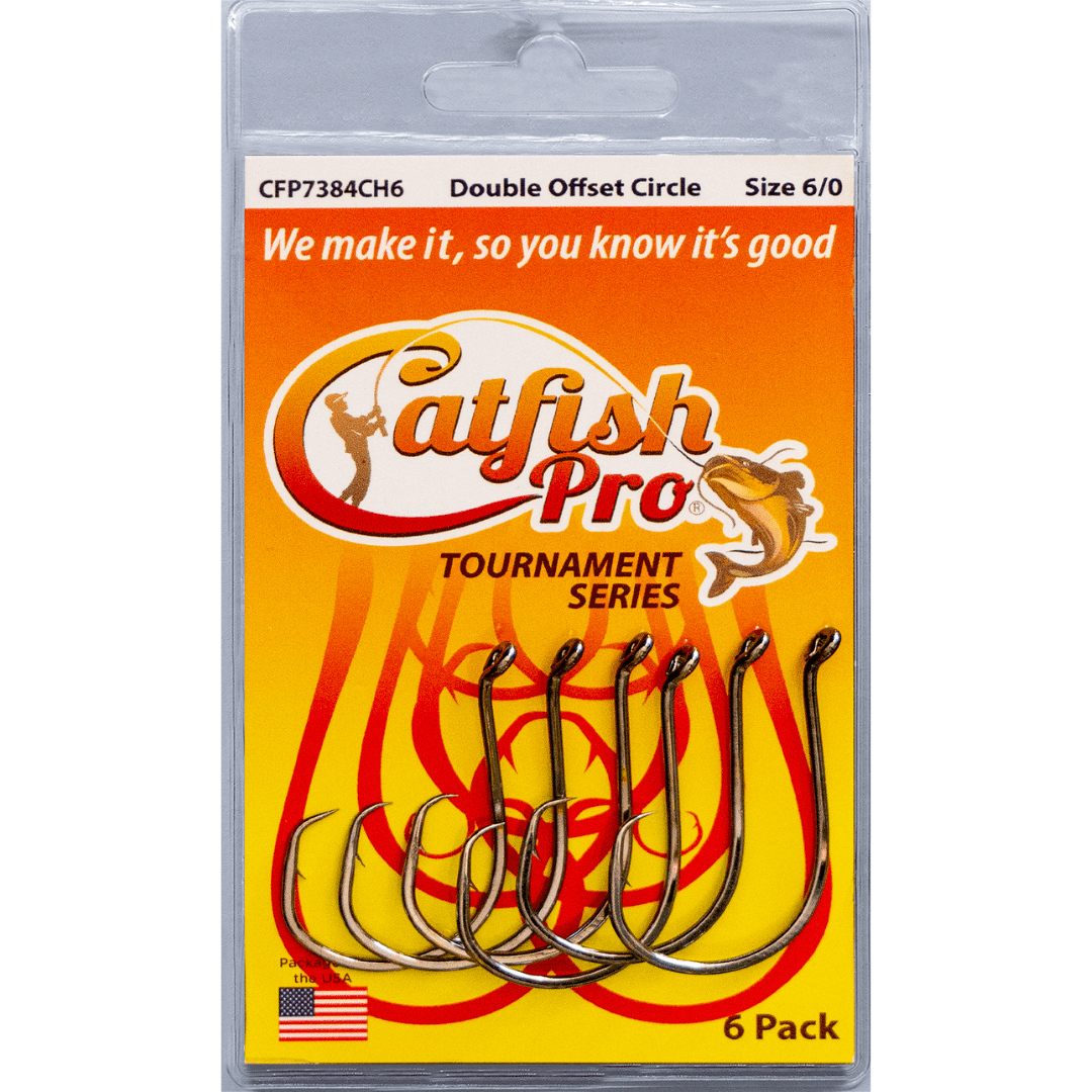 Catfish Pro Double Offset Circle Hooks 6/0