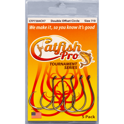 Catfish Pro Double Offset Circle Hooks 7/0